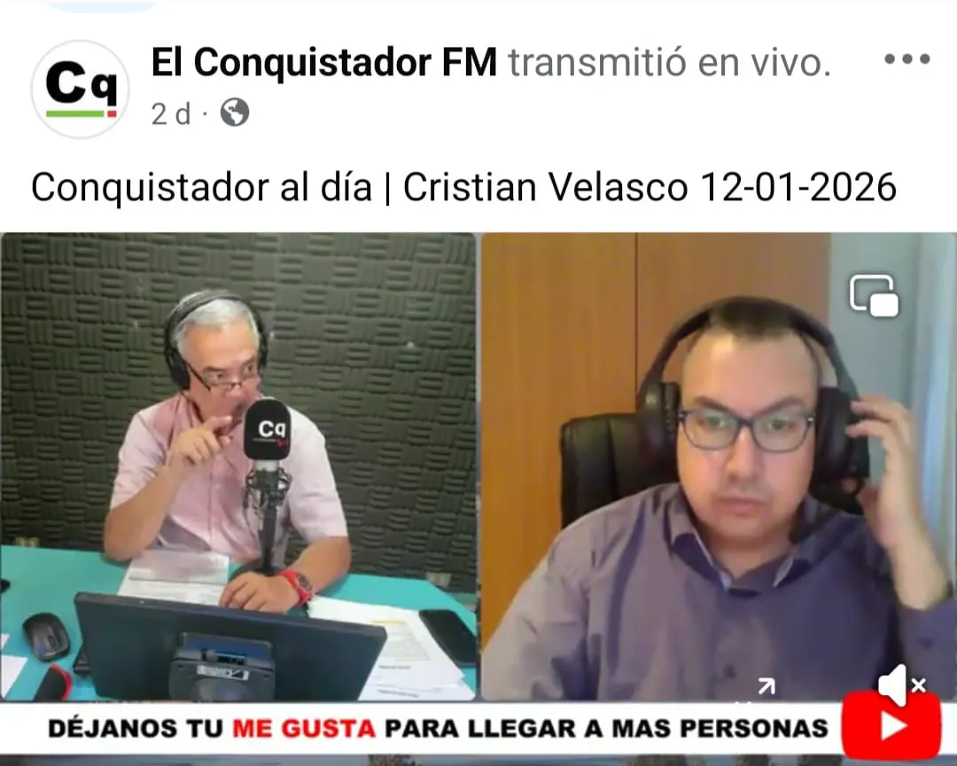Entrevista en vivo en radio El Conquistador FM