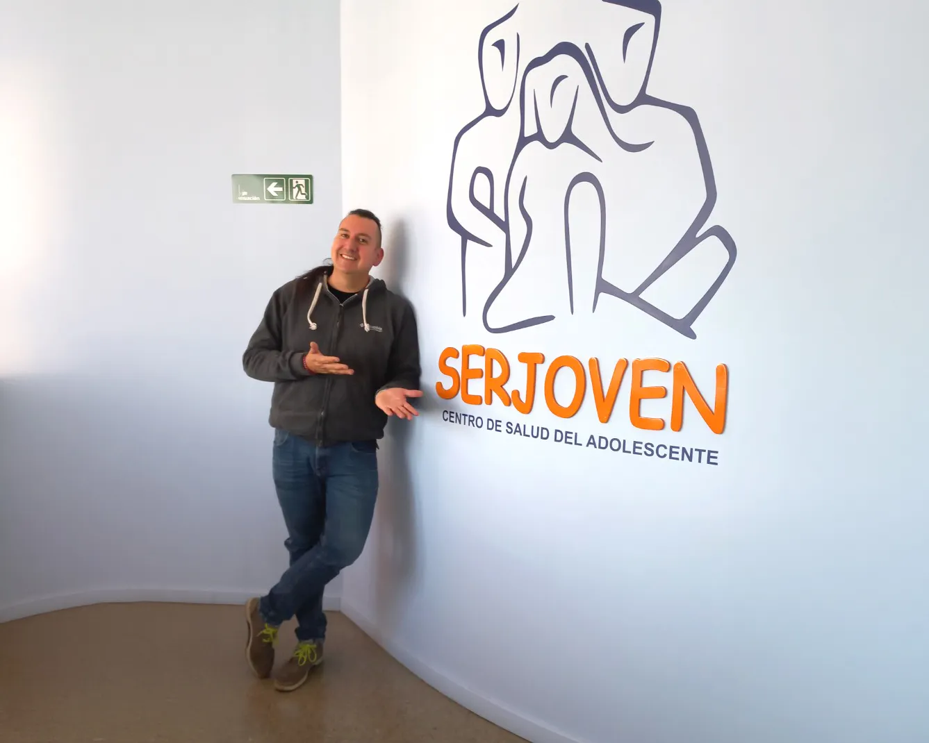 Pablo en Serjoven, centro de salud del adolescente