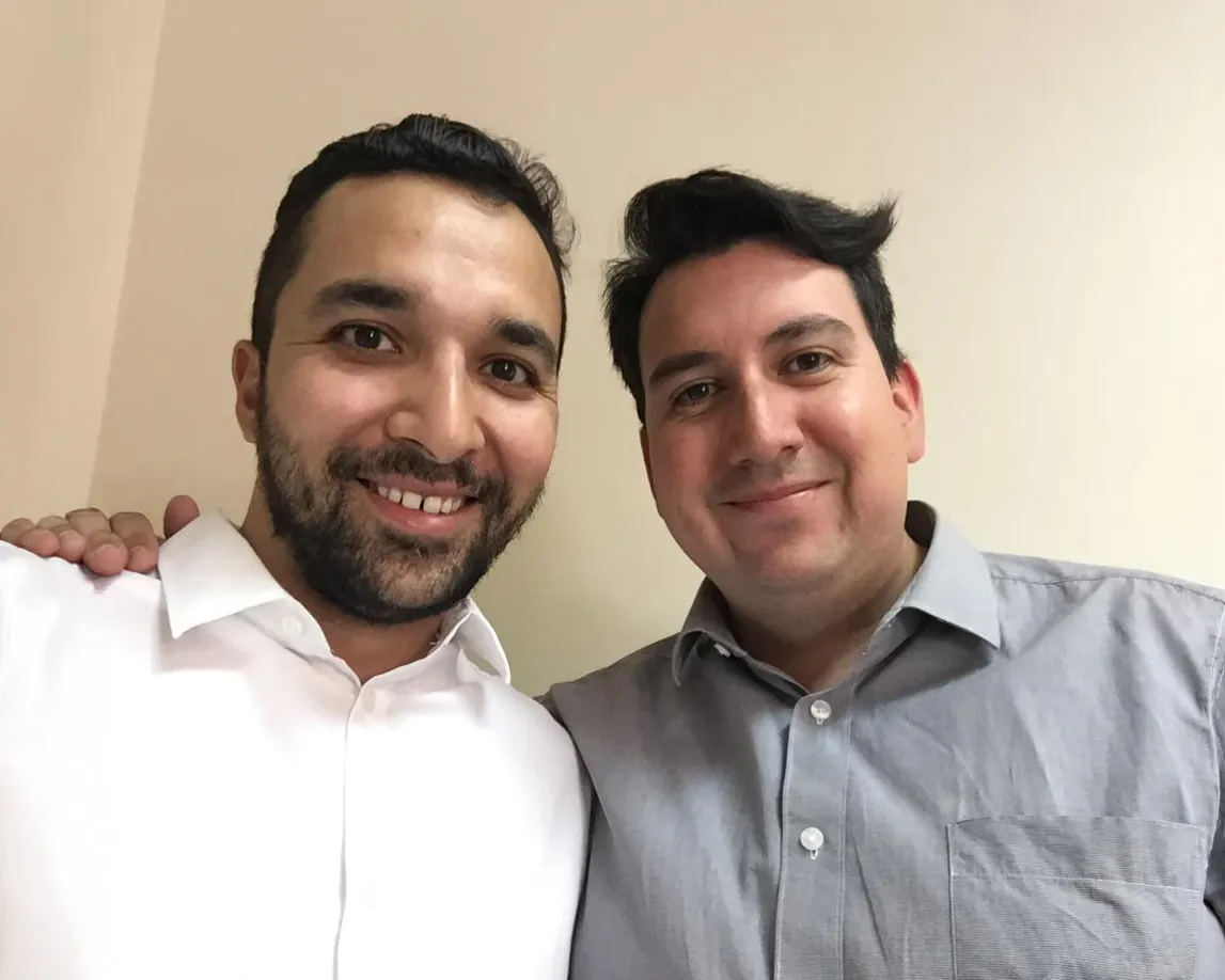 Pablo junto al Dr. Ricardo Serrano